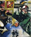 Der Soldat trinkt den Zeitgenossen Marc Chagall
